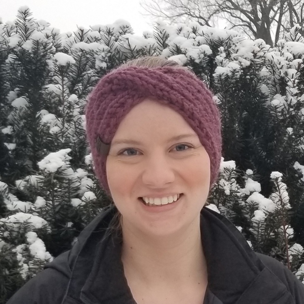 *Petite* Purple Twist Winter Knit Headband